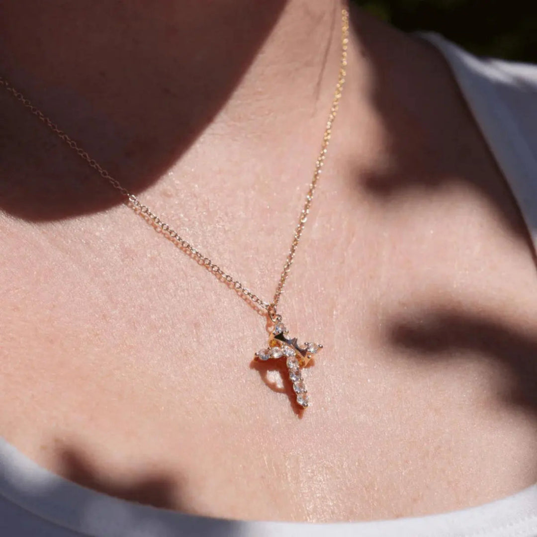 Cross & Crown Necklace